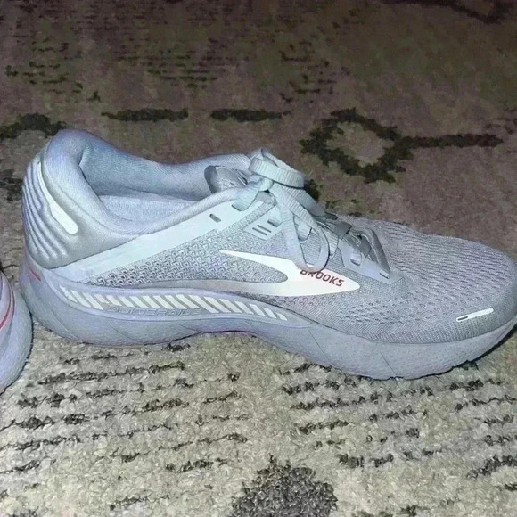 Brooks Womens Adrenaline GTS 22 Running Shoes Blue/White/Rose Size 10 - Picture 4 of 9